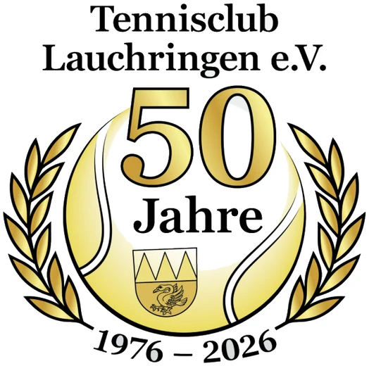Logo Tennisclub Lauchringen e.V. – 50 Jahre, 1976 bis 2026