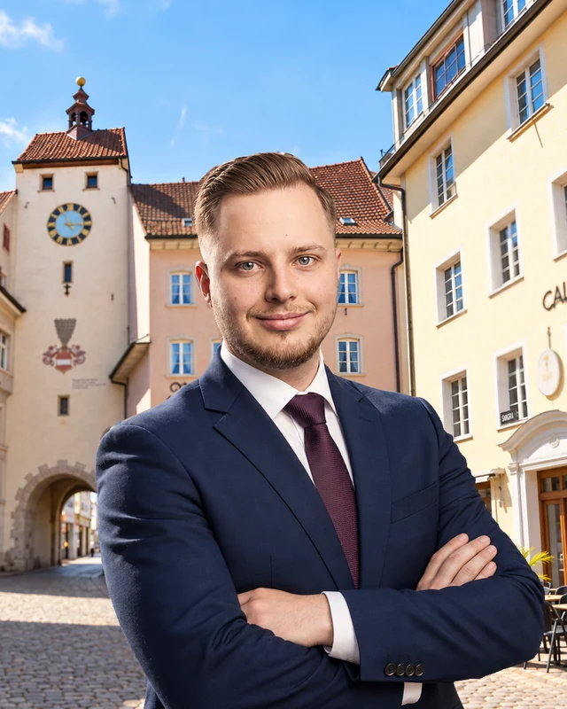 Tobias Jabs in der Innenstadt von Waldshut-Tiengen
